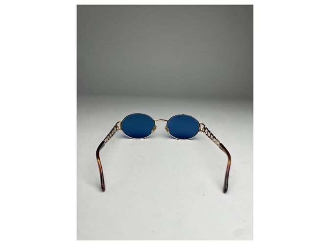 Fendi Gold-Metall Sonnenbrille Golden - Ansicht 3