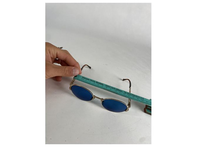 Fendi Gold-Metall Sonnenbrille Golden - Ansicht 5