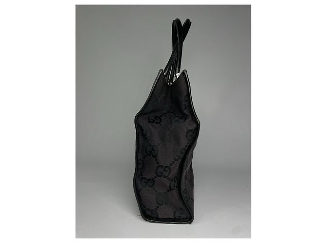Gucci Jackie Vintage schwarze Lederhandtasche - Ansicht 4