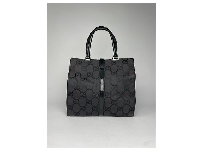 Gucci Jackie Vintage schwarze Lederhandtasche - Ansicht 5
