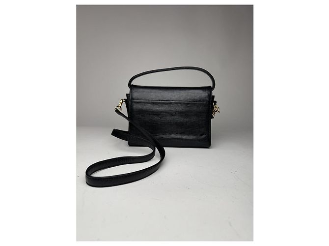 Courreges Borsa in pelle nera Courrèges Nero - vista 4