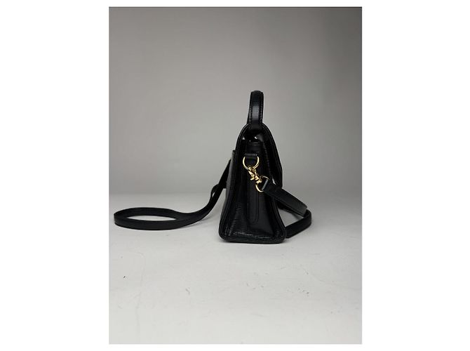 Courreges Borsa in pelle nera Courrèges Nero - vista 5