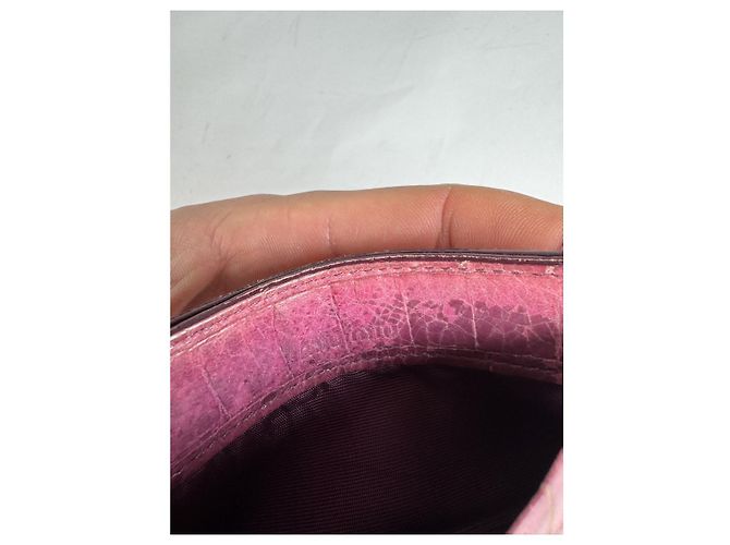 Borsa in pelle rosa Miu Miu - vista 4