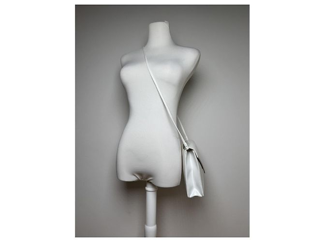Bolsa de couro branco Givenchy 4G - vista 2