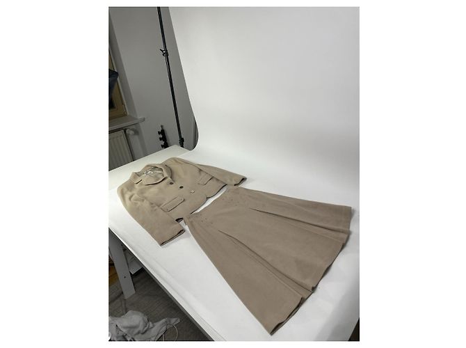 Courreges Abrigo de lana beige de Courrèges - vista 2