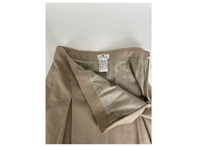 Courreges Abrigo de lana beige de Courrèges - vista 5