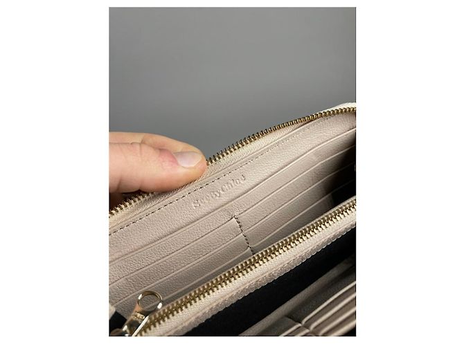Chloé Marcie Beige Leather Wallet - Ansicht 5