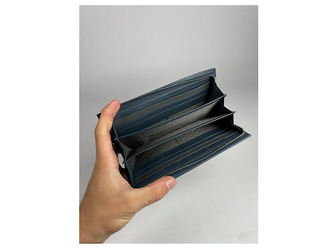 Lanvin Blue Leather Wallet - view 3