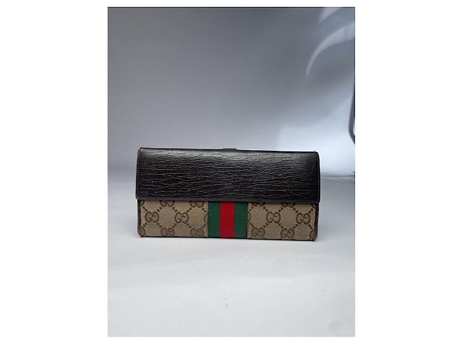 Gucci Jackie Vintage Beiger Leder Geldbeutel - Ansicht 3