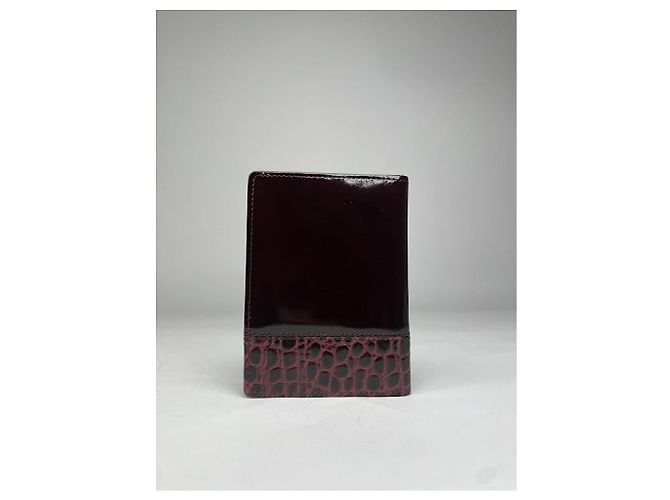 Borsa in pelle verniciata viola Gianni Versace Porpora - vista 3