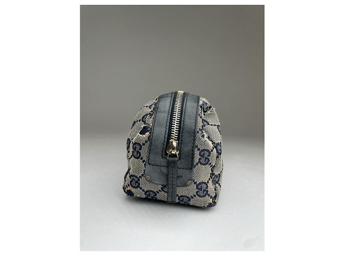 Clutch in cotone grigio Gucci Dionysus - vista 5