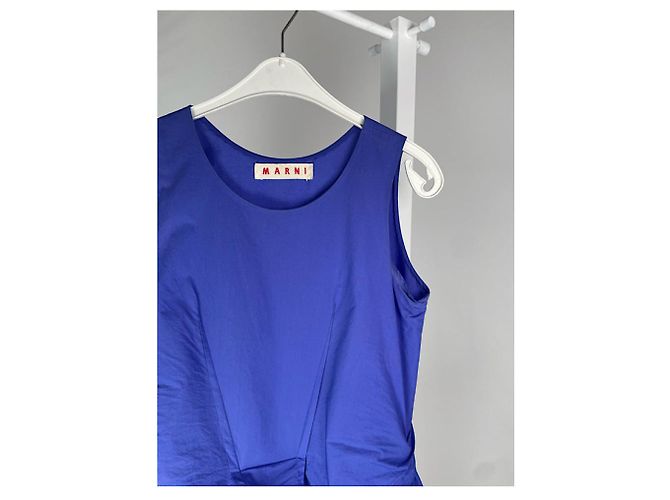 Top in cotone blu Marni - vista 3