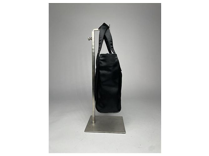 Bamboo Gucci Vintage Handtasche aus schwarzem Polyester mit Bambus - Ansicht 5