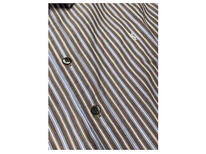 Camicia in cotone antracite Yves Saint Laurent - vista 3