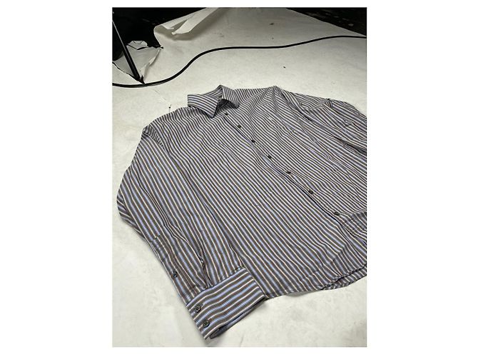 Camicia in cotone antracite Yves Saint Laurent - vista 4