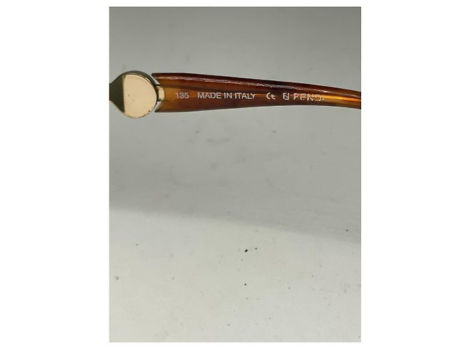 Fendi braune Metallsonnenbrille - Ansicht 3