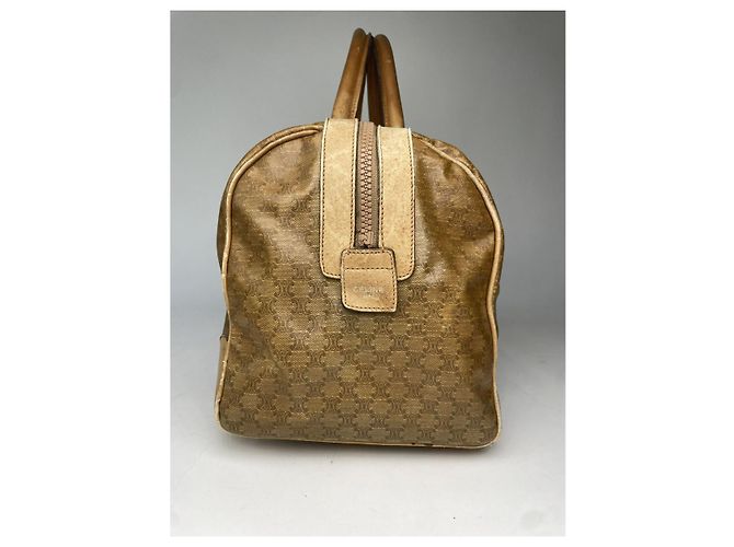 Céline Borsa a secchiello in pelle dorata Celine D'oro - vista 3
