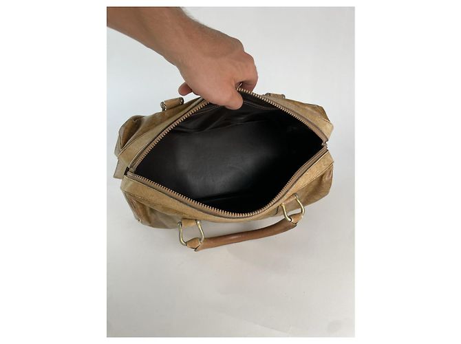 Céline Borsa a secchiello in pelle dorata Celine D'oro - vista 4