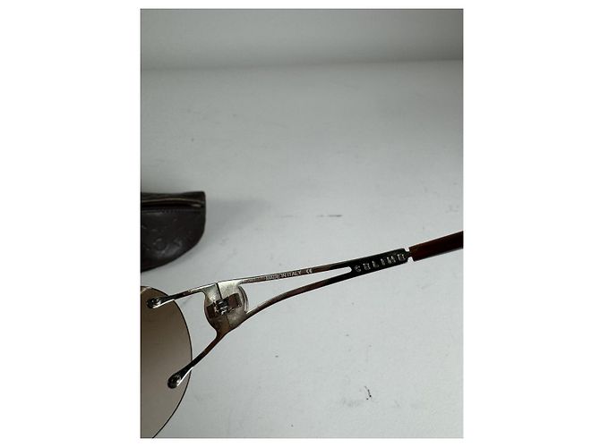 Céline Occhiali da sole in metallo Celine Brown Marrone - vista 2