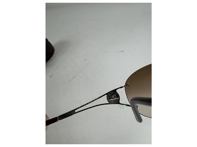 Céline Occhiali da sole in metallo Celine Brown Marrone - vista 4