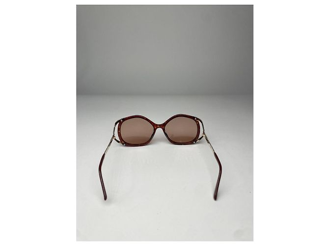 Dior rote Metallsonnenbrille - Ansicht 3