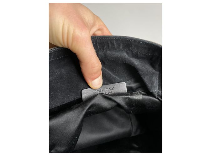 Borsa in pelle argentata Yves Saint Laurent Argento - vista 5