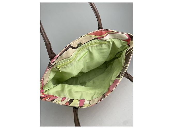 Sac à main en coton multicolore Emilio Pucci - vue 2