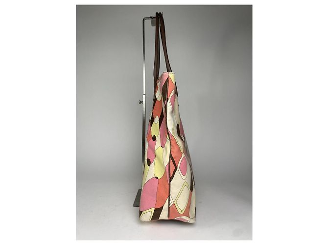 Sac à main en coton multicolore Emilio Pucci - vue 4