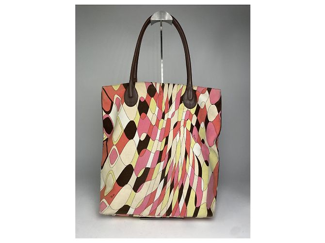 Sac à main en coton multicolore Emilio Pucci - vue 5