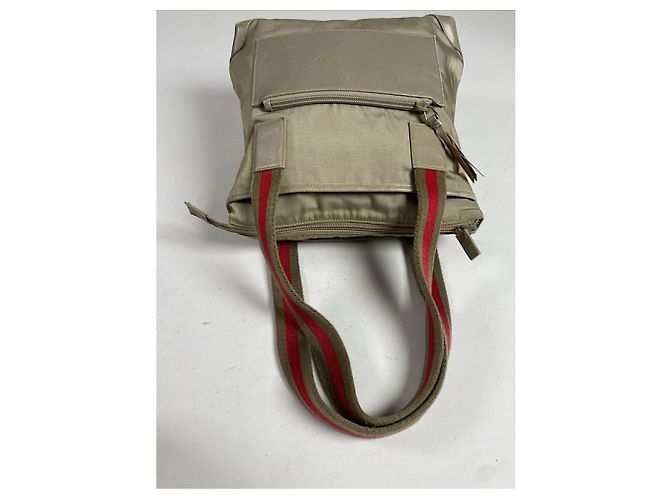Gucci Sylvie 1969 Beiger Polyester-Handtasche - Ansicht 4