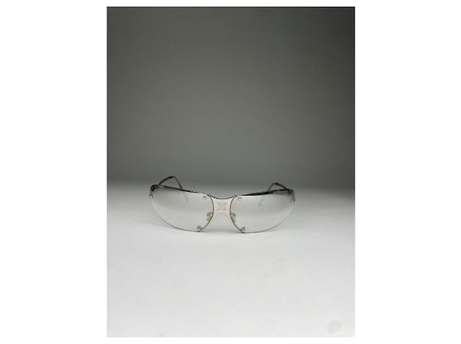 Céline Celine Silberne Metallsonnenbrille - Ansicht 2