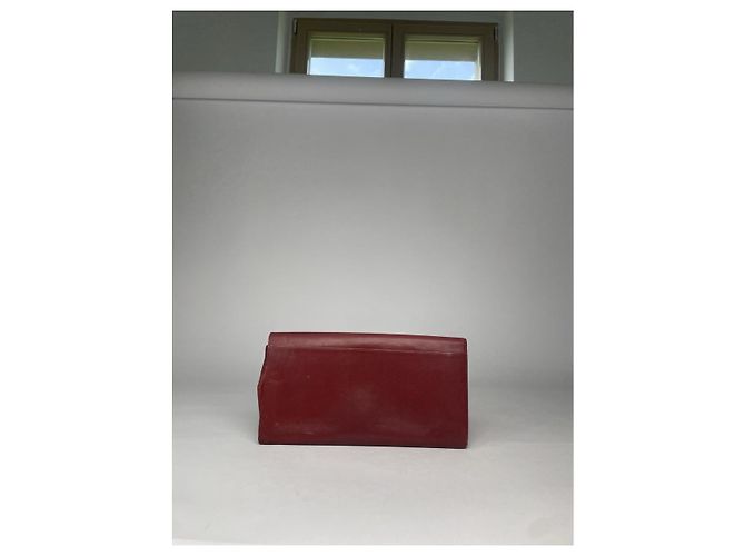 Clutch in pelle bordeaux Cartier Bordò - vista 2