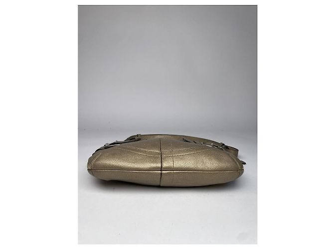 Borsa in pelle argentata Sufflette Signature di Coach Argento - vista 2
