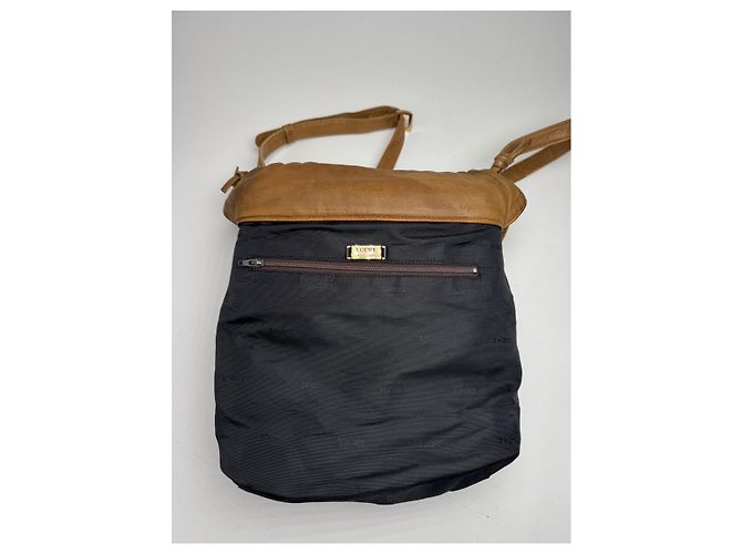 Borsa a mano in pelle marrone Flamenco Loewe - vista 3