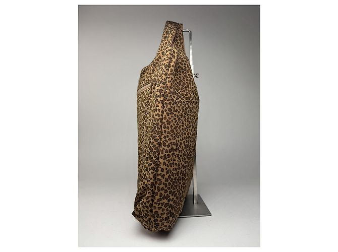 Bottega Veneta Maxi Cabat 30 Borsa in cotone marrone - vista 5