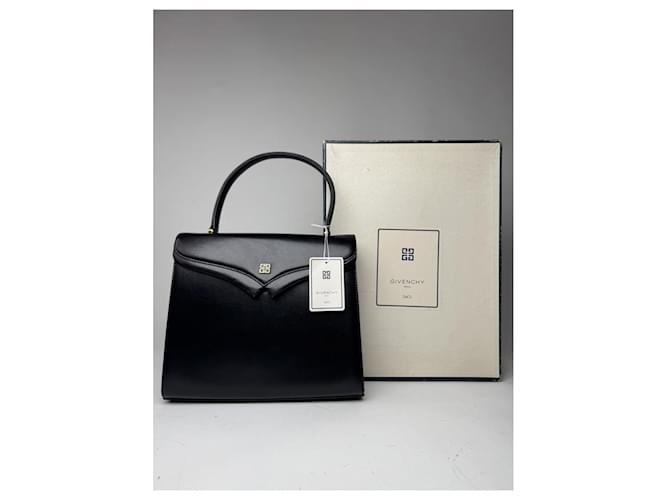 Borsa a mano in pelle nera Givenchy 4G Nero - vista 4