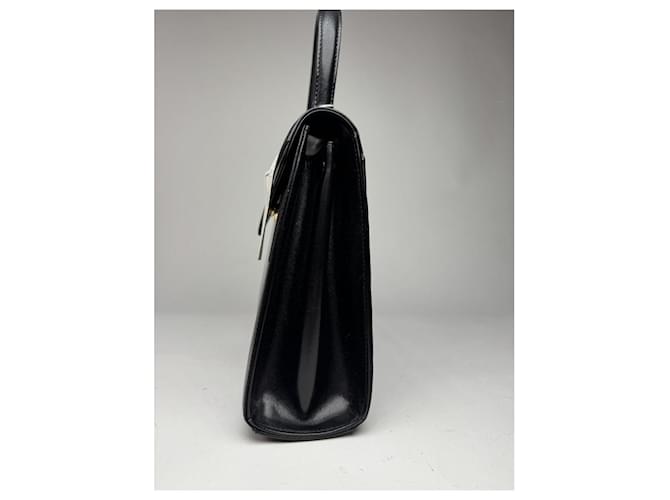 Borsa a mano in pelle nera Givenchy 4G Nero - vista 5
