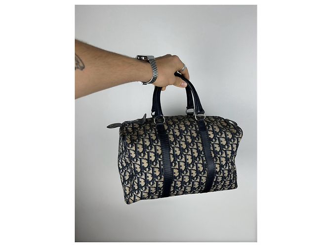 Borsa da bowling Christian Dior Blu scuro - vista 7