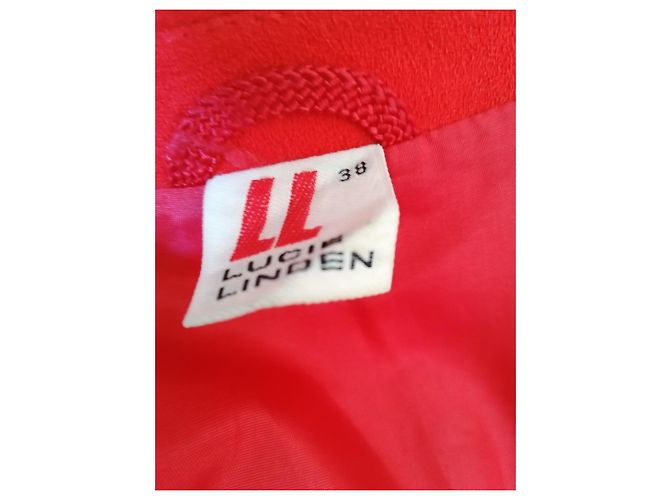 Autre Marque Rote Jacke mit schwarzem Rand - Ansicht 2