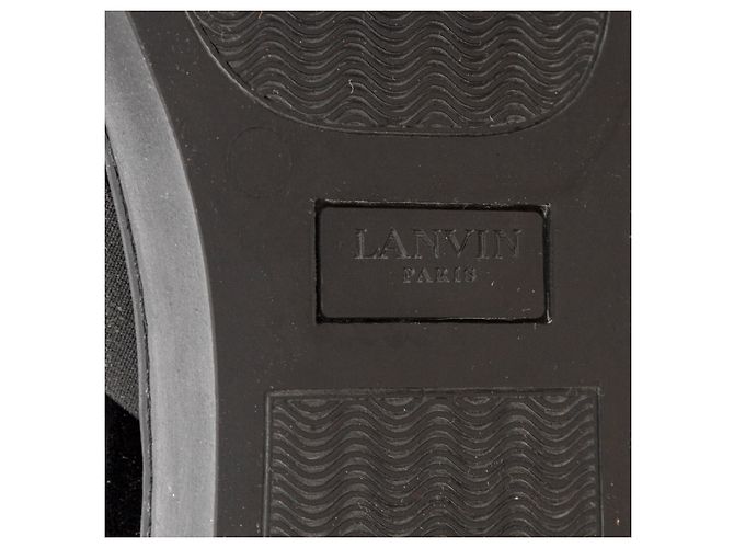 Sneakers slip-on in velluto Lanvin Nero - vista 10