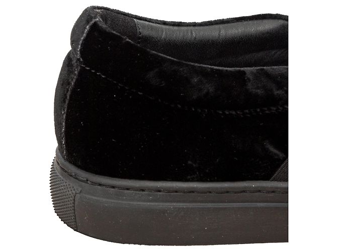 Sneakers slip-on in velluto Lanvin Nero - vista 7