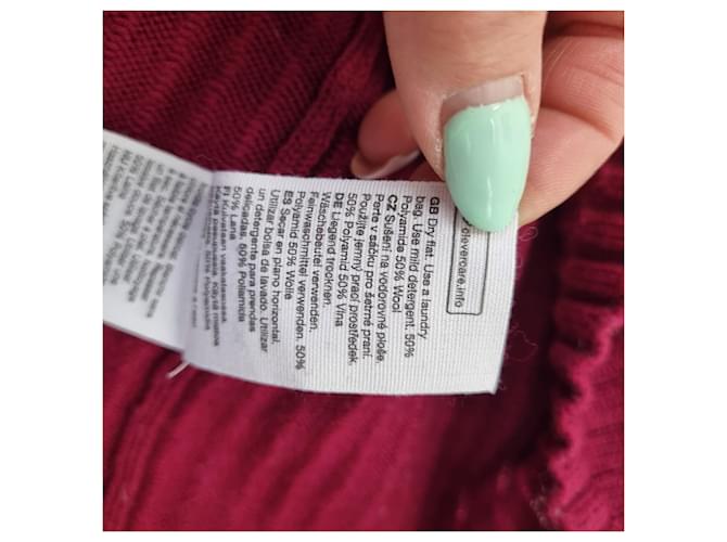 & Other Stories Roter Wollpullover - Ansicht 2