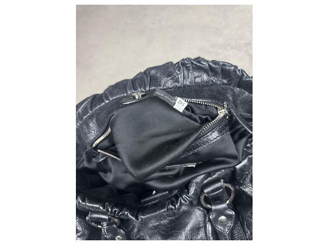 Borsa a Spalla Miu Miu Vitello LUX Nero - vista 15