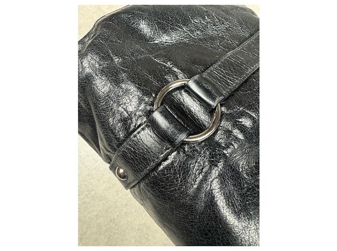 Borsa a Spalla Miu Miu Vitello LUX Nero - vista 6