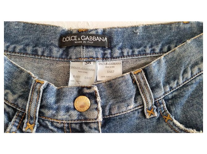 Dolce & Gabbana DOLCE&GABBANA SHORTS IN DENIM. Blu - vista 2
