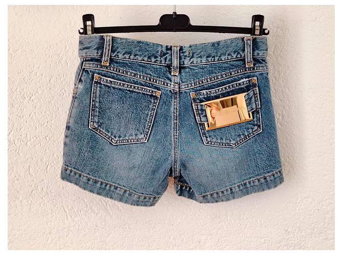 Dolce & Gabbana DOLCE&GABBANA SHORTS IN DENIM. Blu - vista 3