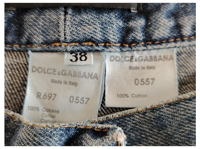 Dolce & Gabbana DOLCE&GABBANA SHORTS IN DENIM. Blu - vista 4