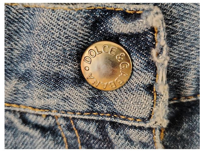 Dolce & Gabbana DOLCE&GABBANA SHORTS IN DENIM. Blu - vista 6