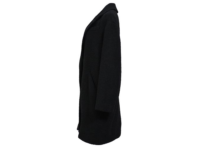 Manteau Dante Chester en Laine Noire Isabel Marant Étoile - vue 2