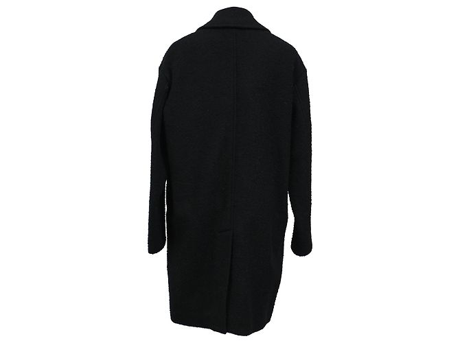 Manteau Dante Chester en Laine Noire Isabel Marant Étoile - vue 3